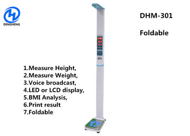 Digital coin operated  bmi height weight fat scale machine